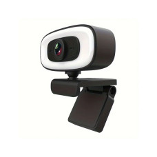 4K computer webcam, plug and play, no driver required USB interface webcam, built-in microphone, webcast fill light, voice call conference camera, work camera, laptop external webcam